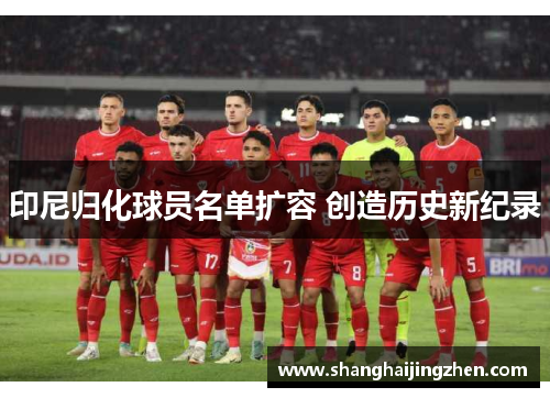 印尼归化球员名单扩容 创造历史新纪录
